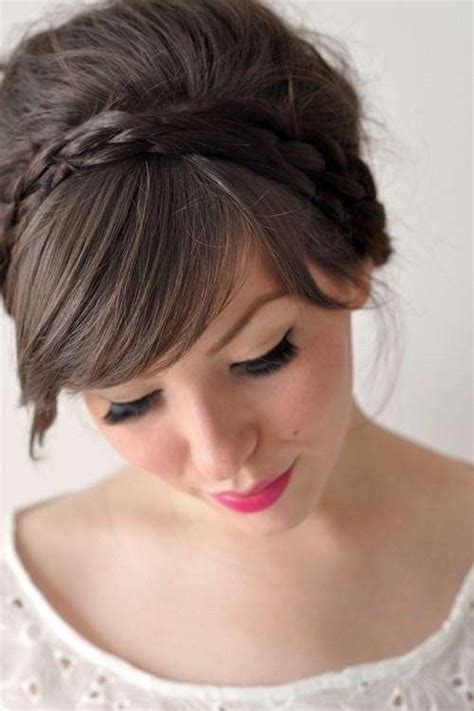 treccia cerchietto capelli corti